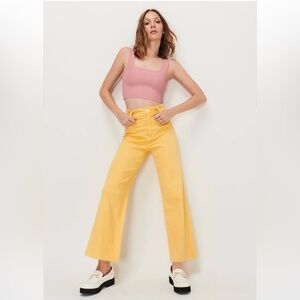 Yellow Wide Leg Jeans!!!